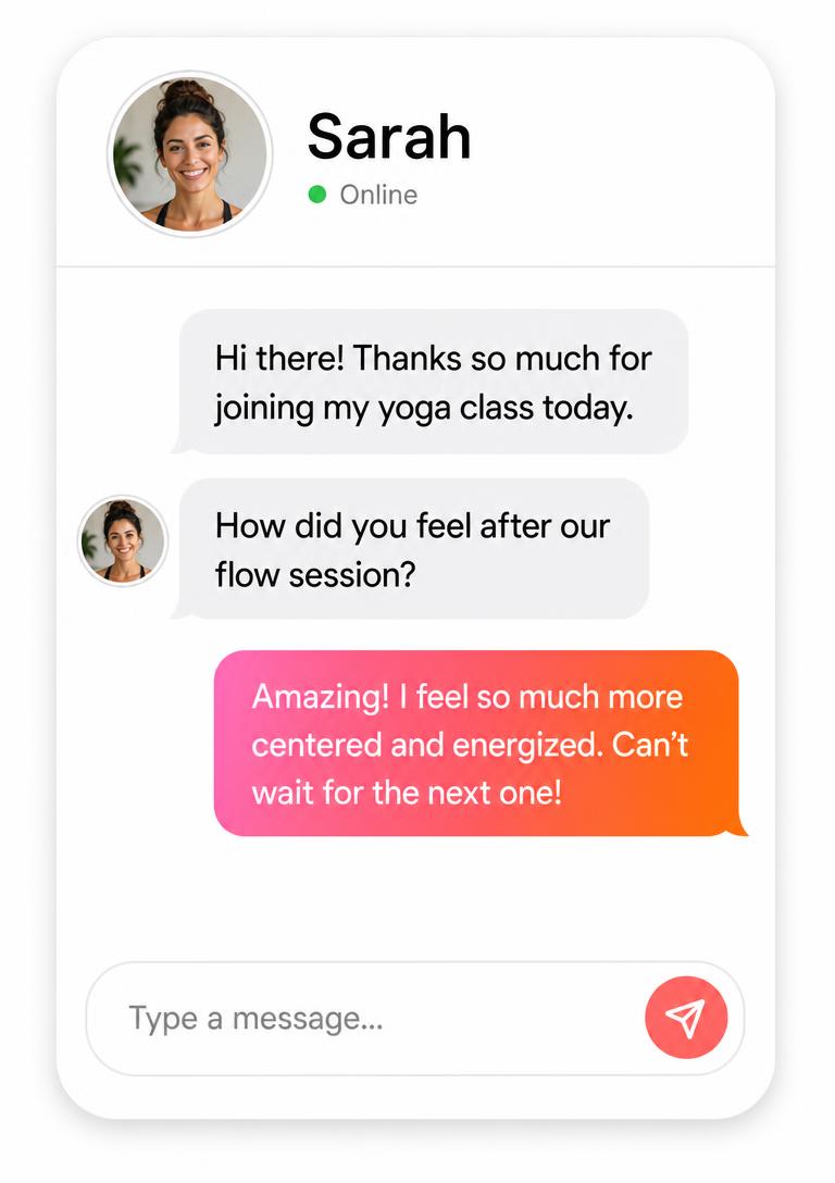 The LedBy inbox showing new students to welcome